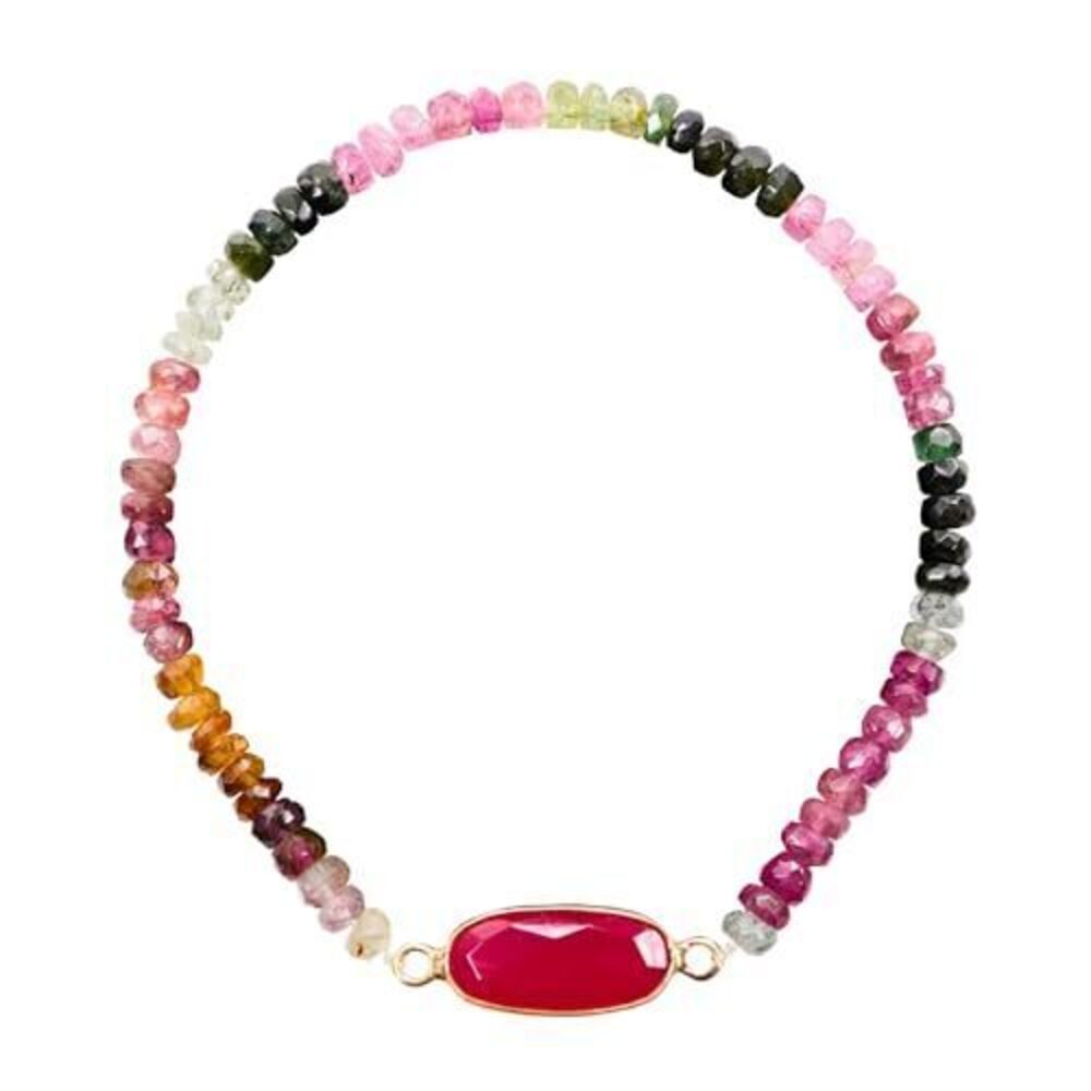 2777 Multi Tourmaline Bracelet Teen Girls, Certified 925 Sterling Silver